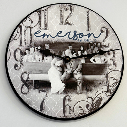Custom Designed Photo Clock