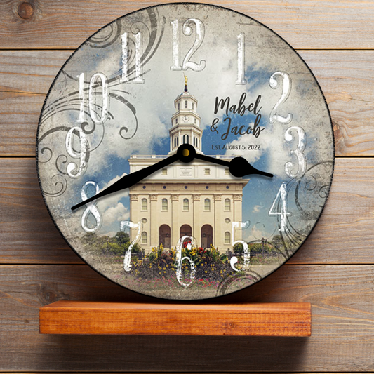 Personalized Temple Clock