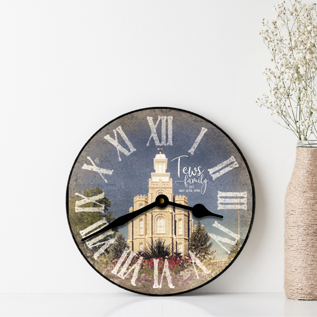 Personalized Temple Clock