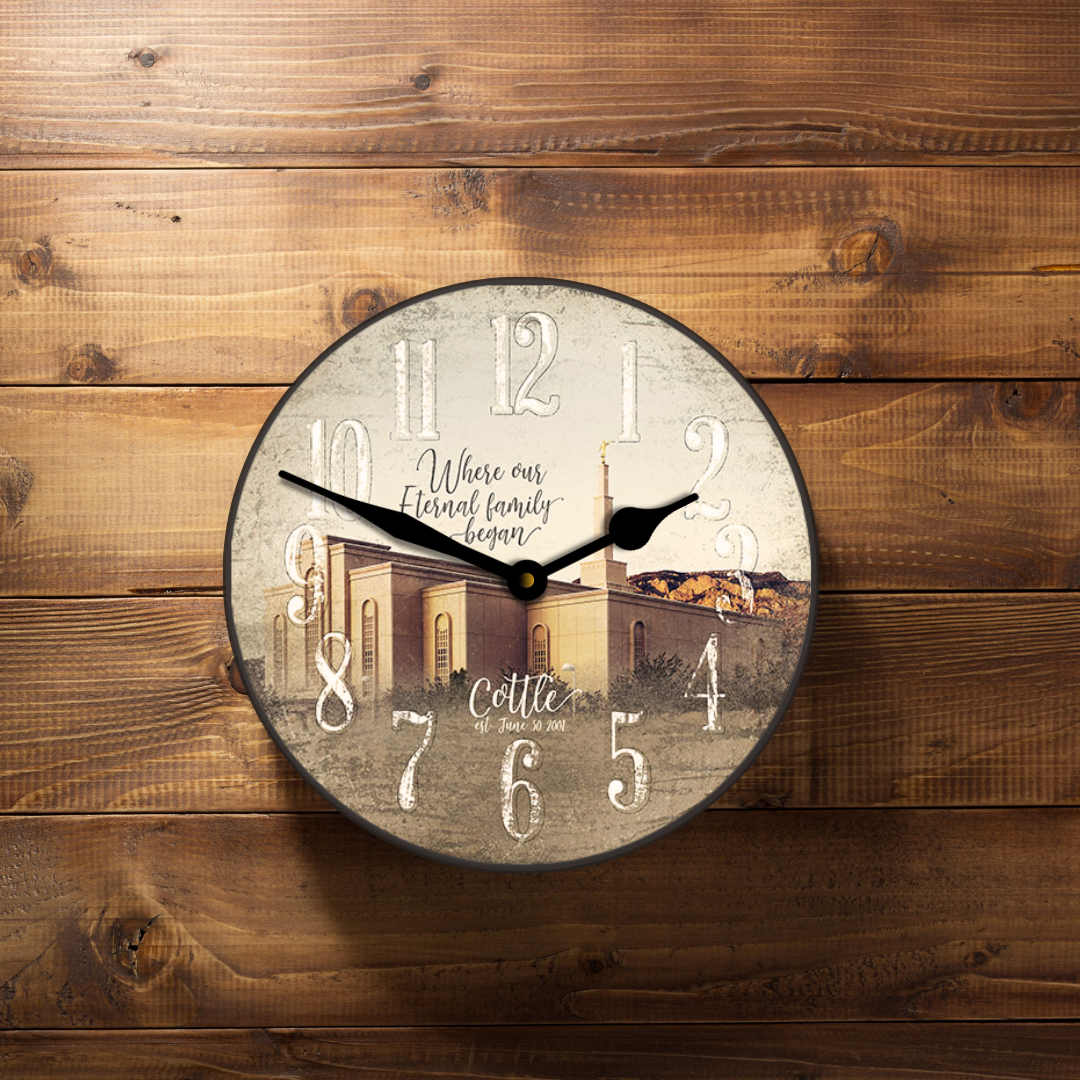 Personalized Temple Clock