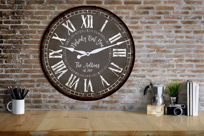 Personalized Rustic Style Clock