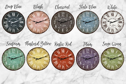 Personalized Rustic Style Clock