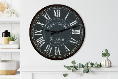 Personalized Rustic Style Clock