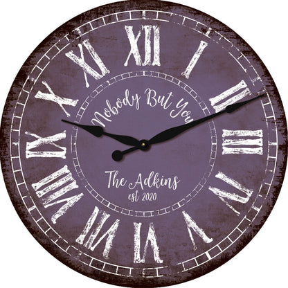 Personalized Rustic Style Clock