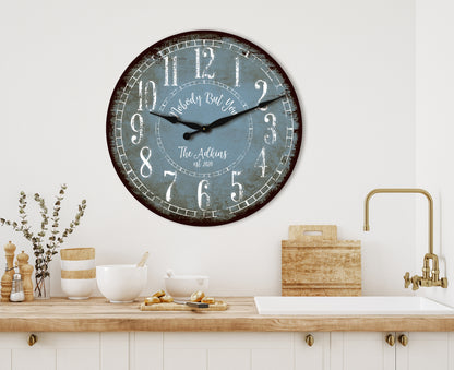 Personalized Rustic Style Clock